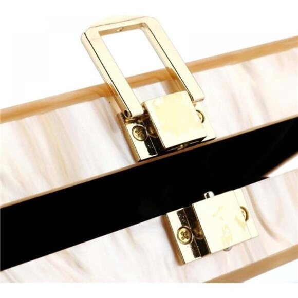 Acrylic Purses and Handbags for Women Multicolor Perspex Geometric Patterns Box - Picture 4 of 7